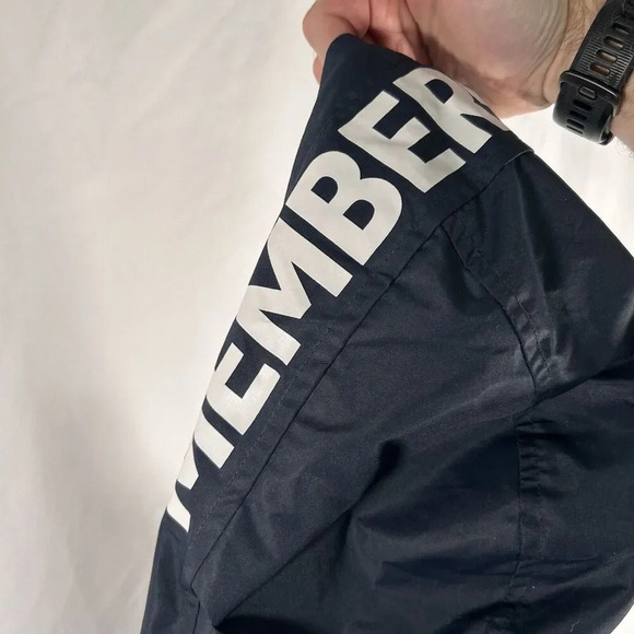 Members Only Jacket Men's Small Blue Green Hooded Pockets 1/4 Zip Pullover - Picture 12 of 13